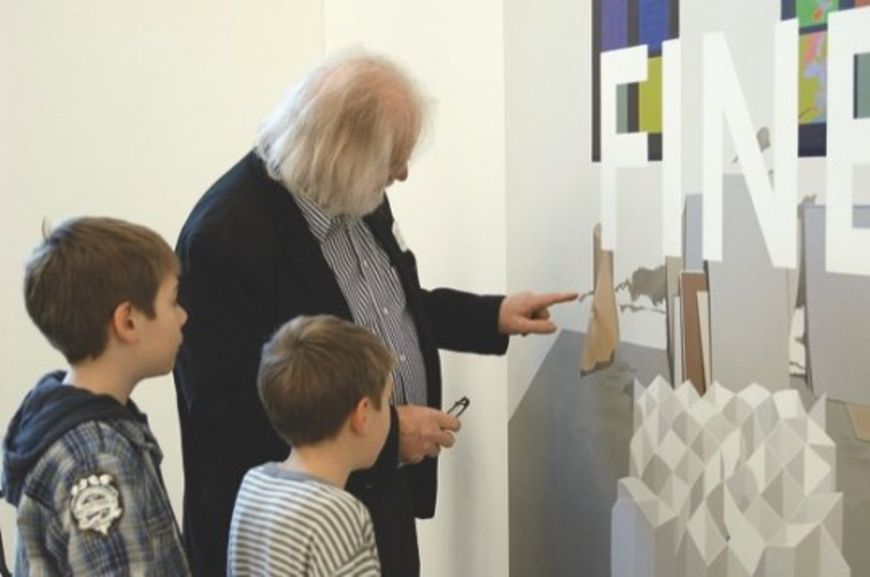 Kinder im Kunstmuseum «Ich male auch gerne mit Kreide»
