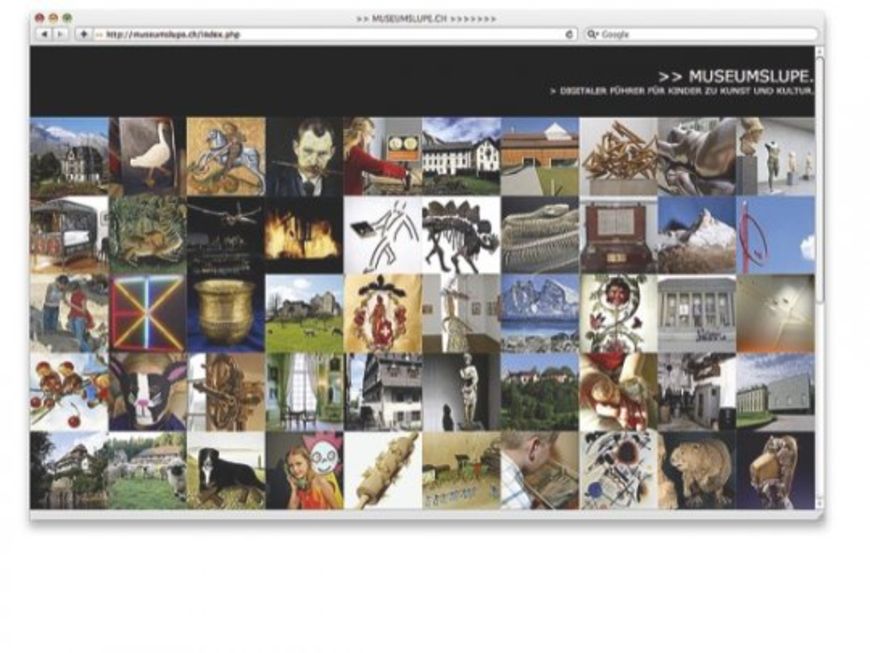 Website Kunst für Kinder