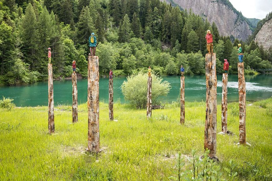 Freiluft-Ausstellungen: Die Kunst hockt zwischen Hühnern  